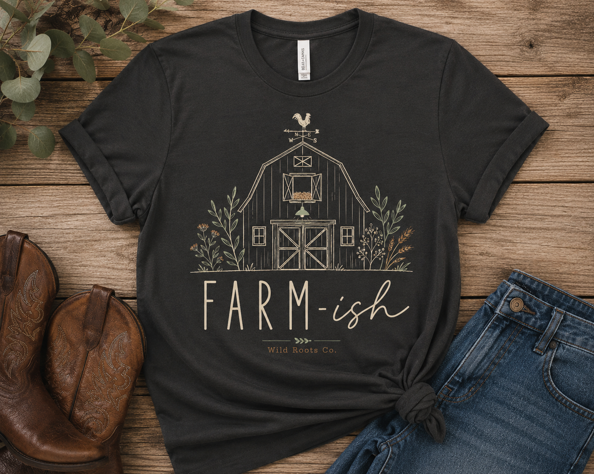 Farm-ish – Rustic Barn Graphic Tee