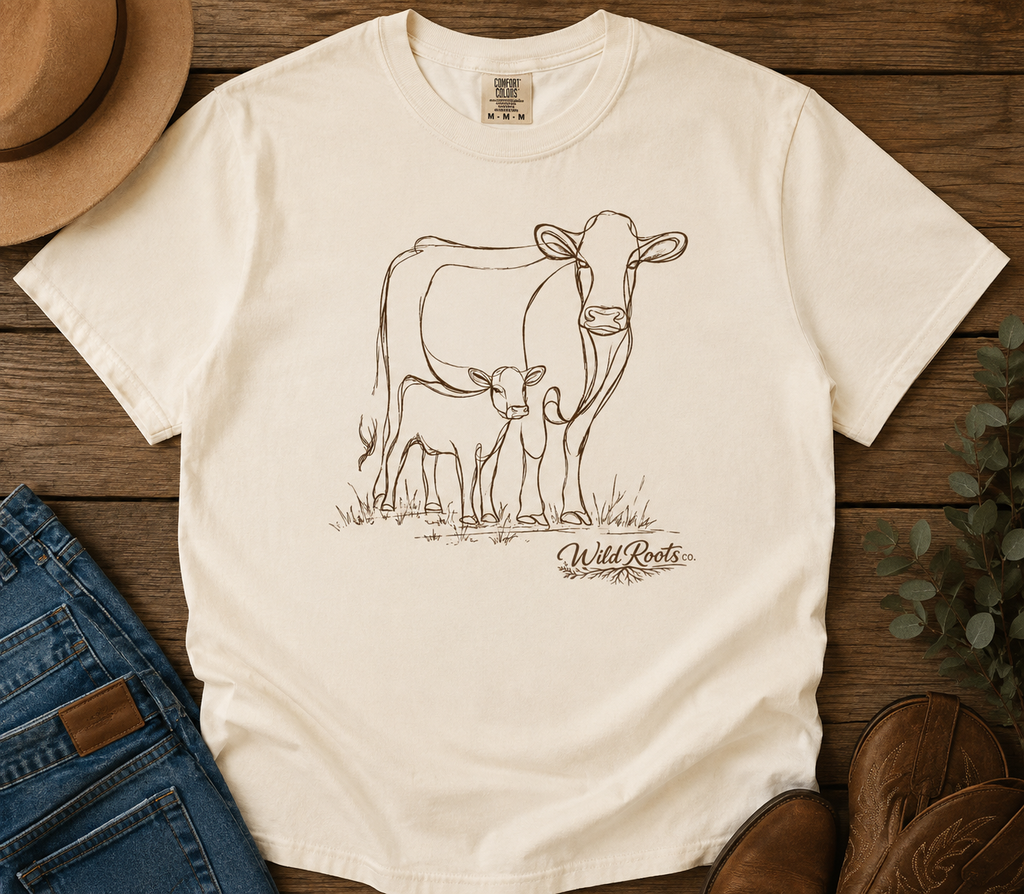 Rooted Together – Mama & Calf Graphic Tee