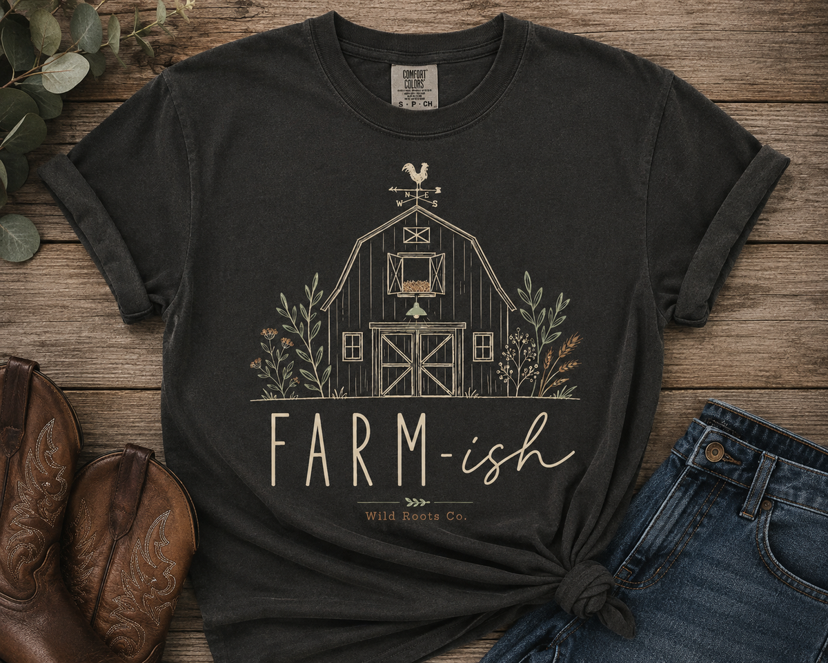 Farm-ish – Rustic Barn Graphic Tee