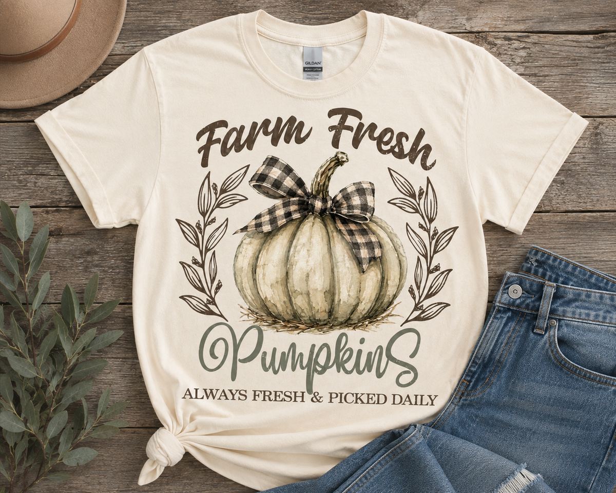 Farm Fresh Pumpkins Fall Graphic Tee
