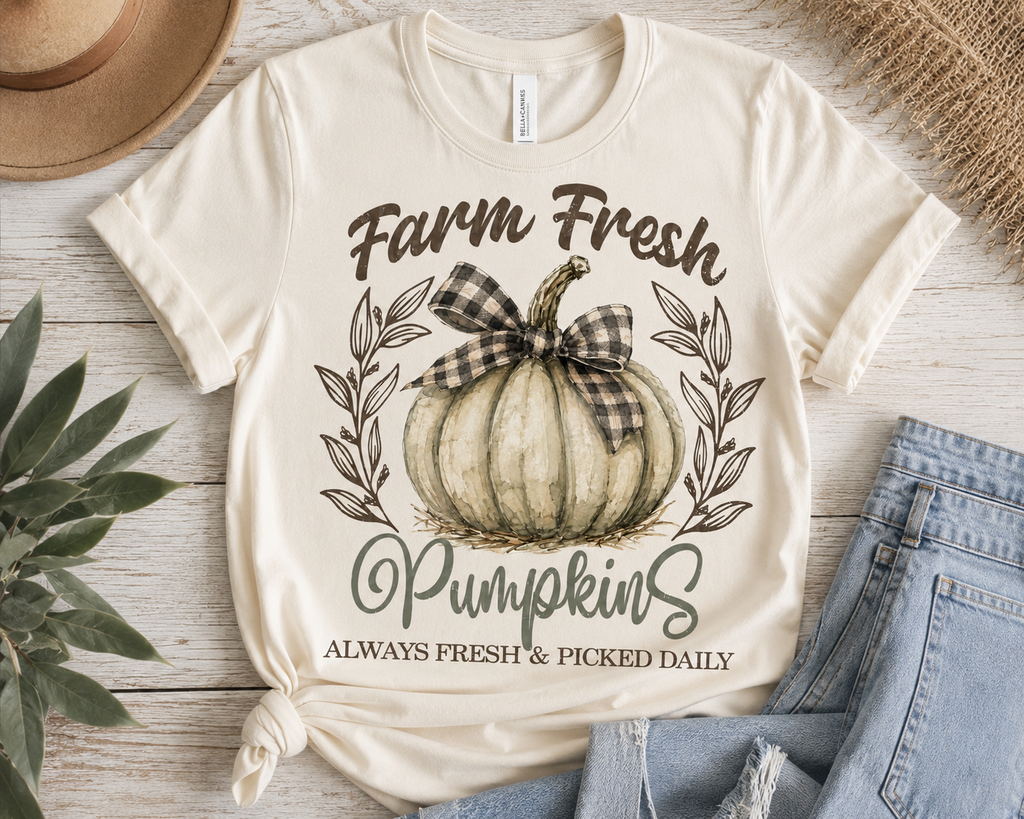 Farm Fresh Pumpkins Fall Graphic Tee