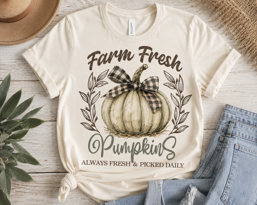 Farm Fresh Pumpkins Fall Graphic Tee