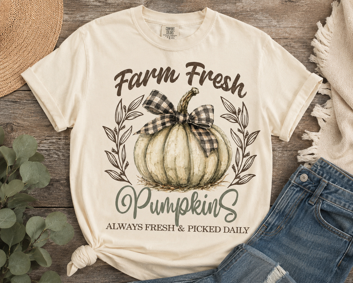 Farm Fresh Pumpkins Fall Graphic Tee