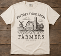 Support Your Local Farmers – Vintage Farm Graphic Tee