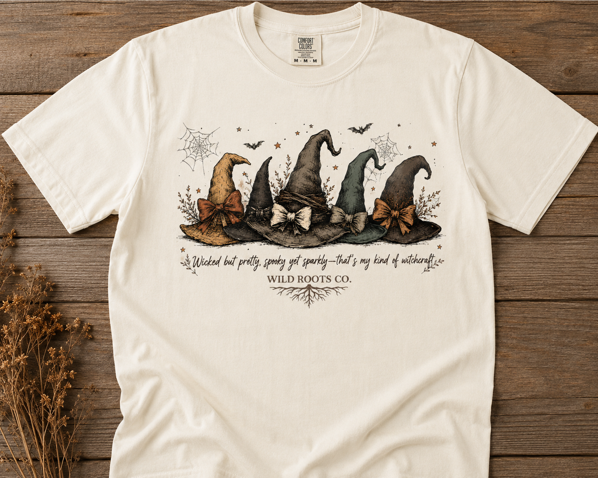 Wicked & Wild – Vintage Witch Hat Halloween Graphic Tee