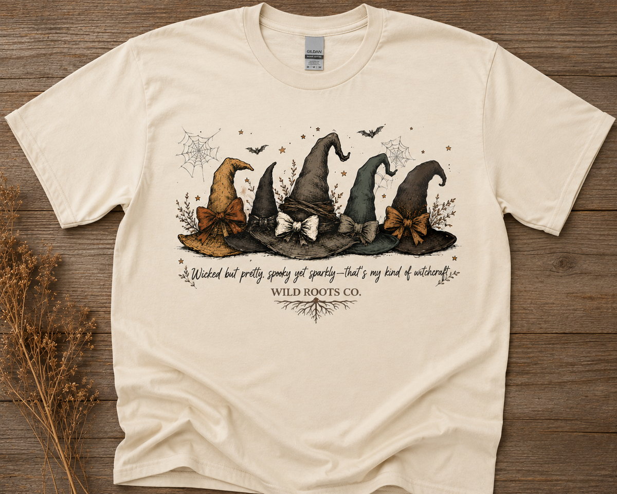 Wicked & Wild – Vintage Witch Hat Halloween Graphic Tee