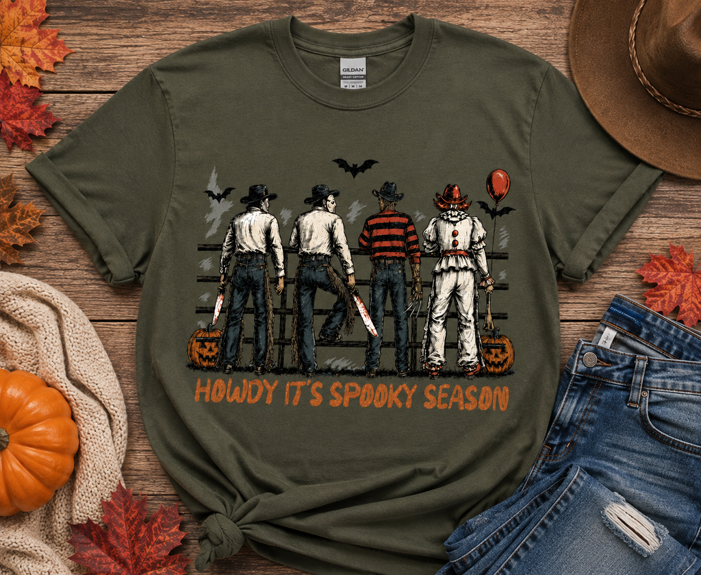 Howdy, It’s Spooky Season Western Halloween Tee