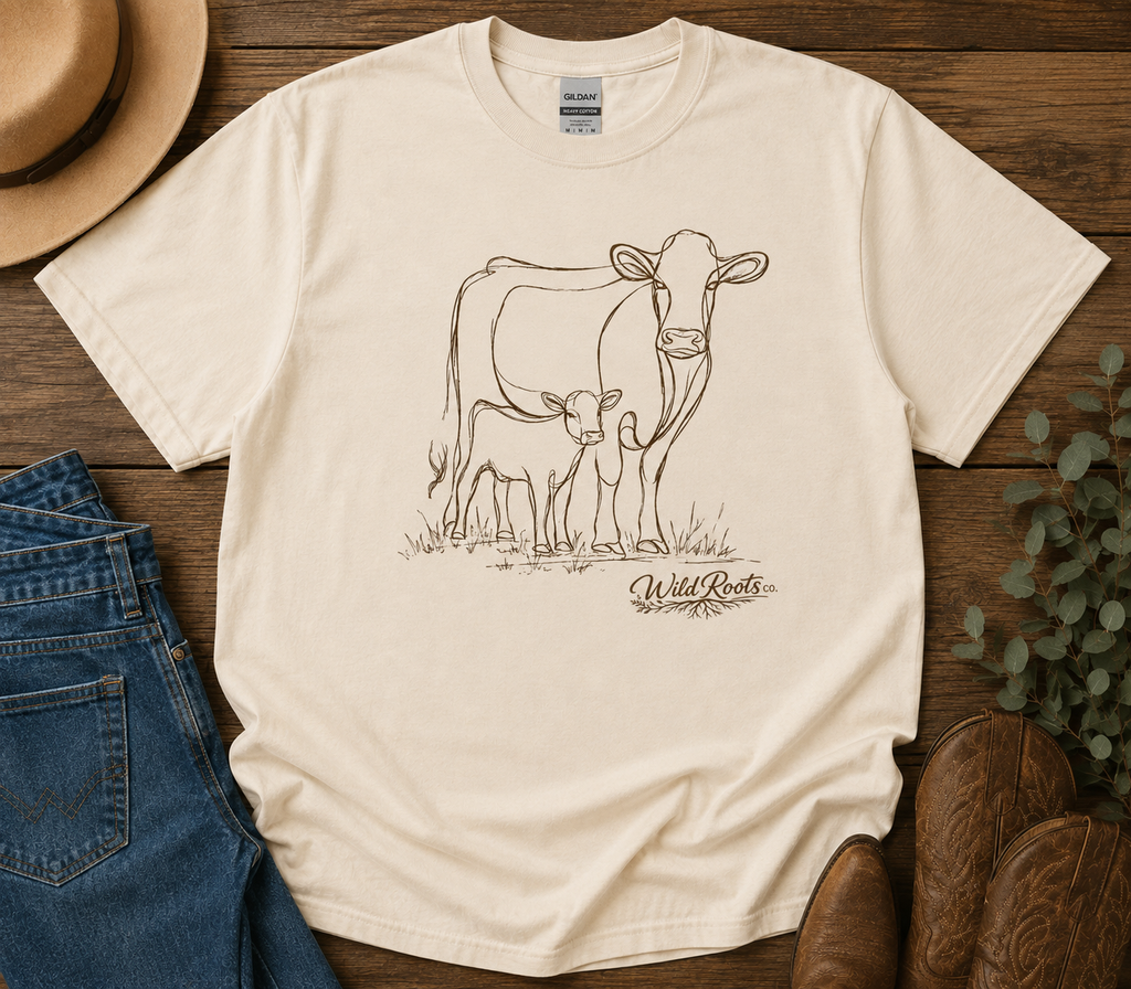 Rooted Together – Mama & Calf Graphic Tee