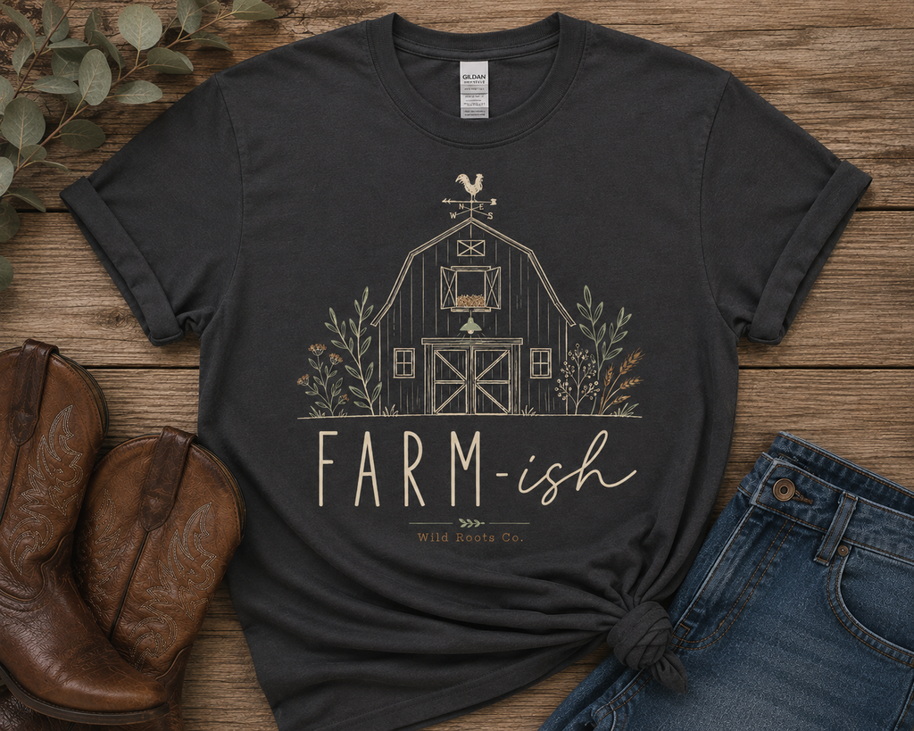 Farm-ish – Rustic Barn Graphic Tee